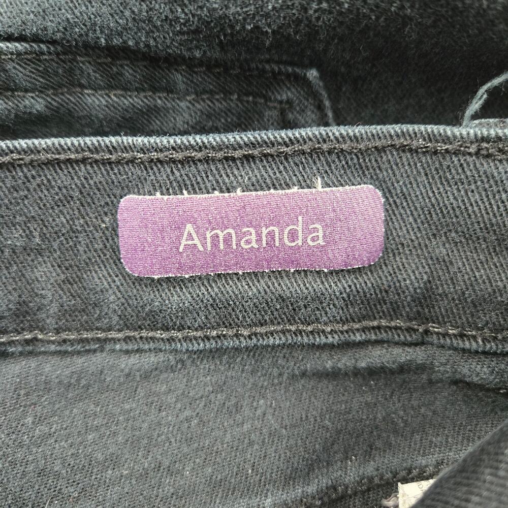 Gloria Vanderbilt Women's Jeans Amanda size 8 Short Black - Picture 9 of 13